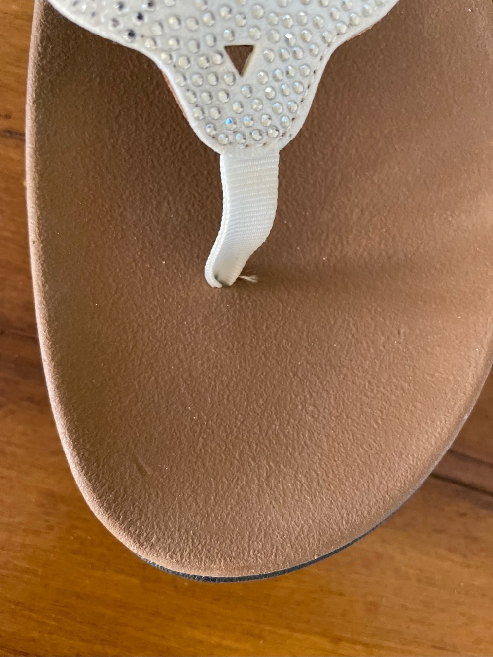 Rockport Ridge Sling Womens Sandals Sz 10 White Silver Bling Leather Laser Cut - Picture 14 of 14